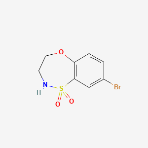 molecular formula C8H8BrNO3S B2779112 8-bromo-3,4-dihydro-2H-5,1,2-benzoxathiazepine 1,1-dioxide CAS No. 1363593-70-7