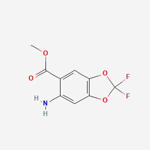 molecular formula C9H7F2NO4 B2779114 Methyl 6-amino-2,2-difluoro-1,3-benzodioxole-5-carboxylate CAS No. 2149003-12-1