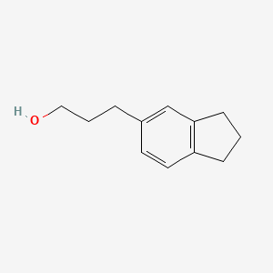 molecular formula C12H16O B2779116 3-(5-Indanyl)-1-propanol CAS No. 56635-78-0