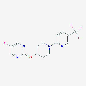 5-Fluoro-2-[1-[5-(trifluoromethyl)pyridin-2-yl]piperidin-4-yl]oxypyrimidine