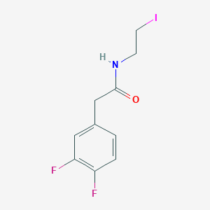 molecular formula C10H10F2INO B2779119 2-(3,4-difluorophenyl)-N-(2-iodoethyl)acetamide CAS No. 1567057-05-9