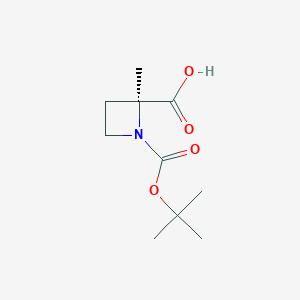 (2S)-1-[(tert-Butoxy)carbonyl]-2-methylazetidine-2-carboxylic acid