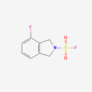molecular formula C8H7F2NO2S B2779137 4-Fluoro-1,3-dihydroisoindole-2-sulfonyl fluoride CAS No. 2411270-37-4