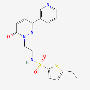 5-ethyl-N-(2-(6-oxo-3-(pyridin-3-yl)pyridazin-1(6H)-yl)ethyl)thiophene-2-sulfonamide