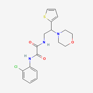 N1-(2-chlorophenyl)-N2-(2-morpholino-2-(thiophen-2-yl)ethyl)oxalamide