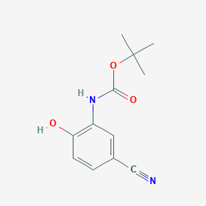 molecular formula C12H14N2O3 B2779172 Tert-butyl N-(5-cyano-2-hydroxyphenyl)carbamate CAS No. 1260808-01-2