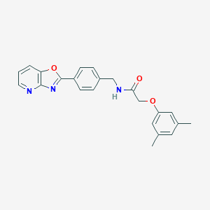 molecular formula C23H21N3O3 B277919 2-(3,5-dimethylphenoxy)-N-(4-[1,3]oxazolo[4,5-b]pyridin-2-ylbenzyl)acetamide 