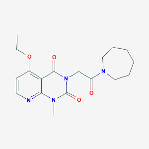 molecular formula C18H24N4O4 B2779204 3-(2-(azepan-1-yl)-2-oxoethyl)-5-ethoxy-1-methylpyrido[2,3-d]pyrimidine-2,4(1H,3H)-dione CAS No. 941984-51-6