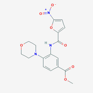 Methyl 3-({5-nitro-2-furoyl}amino)-4-(4-morpholinyl)benzoate