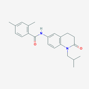 molecular formula C22H26N2O2 B2779262 N-(1-异丁基-2-氧代-1,2,3,4-四氢-6-喹啉基)-2,4-二甲基苯甲酰胺 CAS No. 946269-98-3