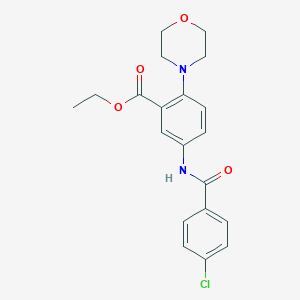Ethyl 5-[(4-chlorobenzoyl)amino]-2-(4-morpholinyl)benzoate