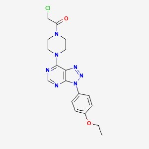 2-chloro-1-(4-(3-(4-ethoxyphenyl)-3H-[1,2,3]triazolo[4,5-d]pyrimidin-7-yl)piperazin-1-yl)ethanone