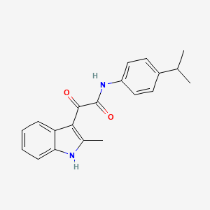 N-(4-isopropylphenyl)-2-(2-methyl-1H-indol-3-yl)-2-oxoacetamide