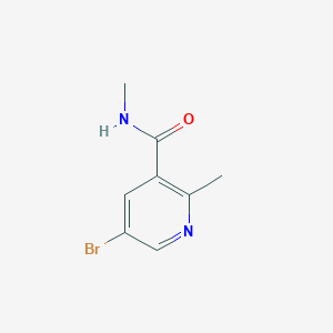 molecular formula C8H9BrN2O B2779330 5-Bromo-N,2-dimethylpyridine-3-carboxamide CAS No. 2365418-34-2