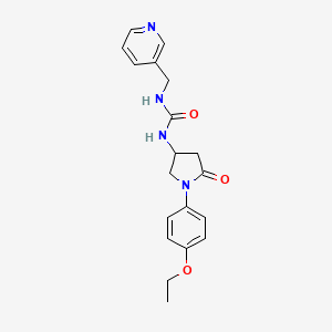 B2779340 1-(1-(4-Ethoxyphenyl)-5-oxopyrrolidin-3-yl)-3-(pyridin-3-ylmethyl)urea CAS No. 894014-26-7
