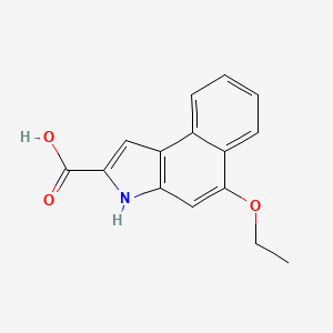 molecular formula C15H13NO3 B2779355 5-乙氧基-3H-苯并[e]吲哚-2-甲酸 CAS No. 887360-68-1