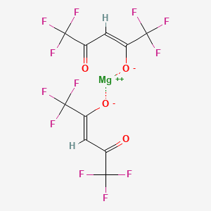 molecular formula C10H2F12MgO4 B2779360 双(六氟乙酰丙酮酸)镁(II) 水合物 CAS No. 19648-85-2