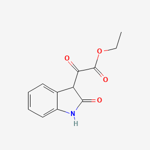 molecular formula C12H11NO4 B2779385 乙酸2-氧代(2-氧代-2,3-二氢-1H-吲哚-3-基)酯 CAS No. 65112-88-1