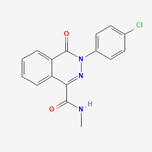 molecular formula C16H12ClN3O2 B2779386 3-(4-氯苯基)-N-甲基-4-氧代-3,4-二氢-1-邻苯二甲酰肼 CAS No. 320417-93-4