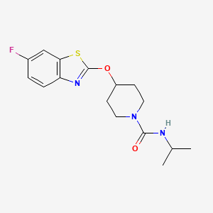 4-((6-fluorobenzo[d]thiazol-2-yl)oxy)-N-isopropylpiperidine-1-carboxamide