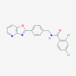 2,4-dichloro-N-(4-[1,3]oxazolo[4,5-b]pyridin-2-ylbenzyl)benzamide