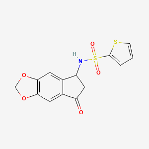 N-(7-oxo-6,7-dihydro-5H-indeno[5,6-d][1,3]dioxol-5-yl)-2-thiophenesulfonamide