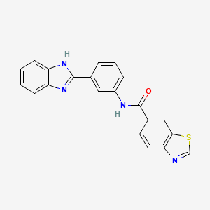 N-(3-(1H-benzo[d]imidazol-2-yl)phenyl)benzo[d]thiazole-6-carboxamide