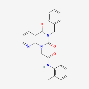 molecular formula C24H22N4O3 B2779431 2-(3-苄基-2,4-二氧代-3,4-二氢吡啶并[2,3-d]嘧啶-1(2H)-基)-N-(2,6-二甲基苯基)乙酰胺 CAS No. 902960-58-1