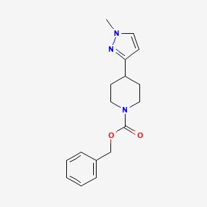 molecular formula C17H21N3O2 B2779444 benzyl 4-(1-methyl-1H-pyrazol-3-yl)piperidine-1-carboxylate CAS No. 2034609-62-4
