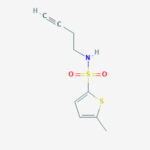 molecular formula C9H11NO2S2 B2779460 N-(but-3-yn-1-yl)-5-methylthiophene-2-sulfonamide CAS No. 1339317-11-1