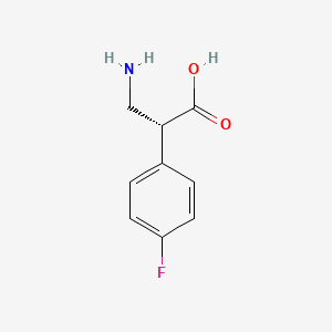 molecular formula C9H10FNO2 B2779462 (R)-3-Amino-2-(4-fluorophenyl)propanoic acid CAS No. 151911-23-8; 570412-36-1