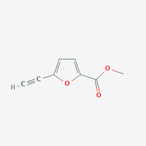 molecular formula C8H6O3 B2779466 Methyl 5-ethynylfuran-2-carboxylate CAS No. 1566944-90-8