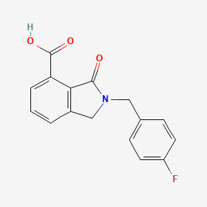 1H-Isoindole-4-carboxylic acid, 2-[(4-fluorophenyl)methyl]-2,3-dihydro-3-oxo-