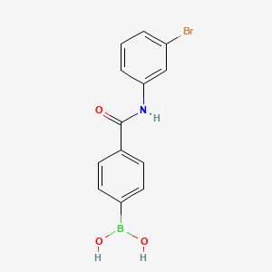 molecular formula C13H11BBrNO3 B2779473 4-(3-Bromophenylcarbamoyl)phenylboronic acid CAS No. 874288-00-3