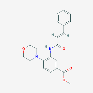Methyl 3-(cinnamoylamino)-4-(4-morpholinyl)benzoate