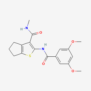 2-[(3,5-dimethoxybenzoyl)amino]-N-methyl-5,6-dihydro-4H-cyclopenta[b]thiophene-3-carboxamide