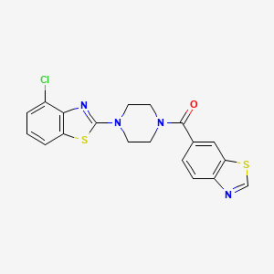 2-[4-(1,3-benzothiazole-6-carbonyl)piperazin-1-yl]-4-chloro-1,3-benzothiazole