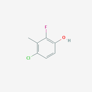 molecular formula C7H6ClFO B2779490 4-Chloro-2-fluoro-3-methylphenol CAS No. 1351668-24-0