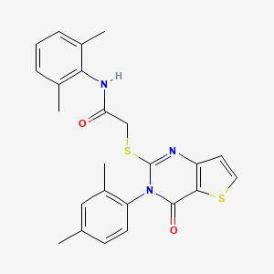 N-(2,6-dimethylphenyl)-2-{[3-(2,4-dimethylphenyl)-4-oxo-3,4-dihydrothieno[3,2-d]pyrimidin-2-yl]sulfanyl}acetamide