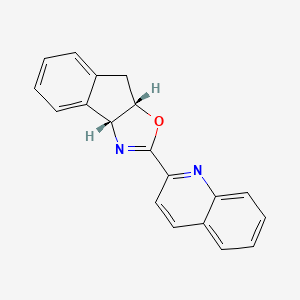 molecular formula C19H14N2O B2779549 (3aR,8aS)-2-(Quinolin-2-yl)-3a,8a-dihydro-8H-indeno[1,2-d]oxazole CAS No. 2095128-11-1