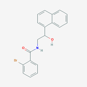 molecular formula C19H16BrNO2 B2779552 2-bromo-N-(2-hydroxy-2-(naphthalen-1-yl)ethyl)benzamide CAS No. 1351630-69-7