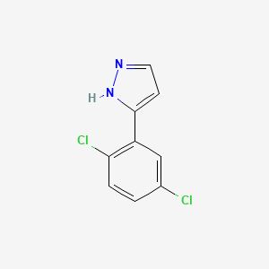 molecular formula C9H6Cl2N2 B2779569 3-(2,5-dichlorophenyl)-1H-pyrazole CAS No. 59843-71-9