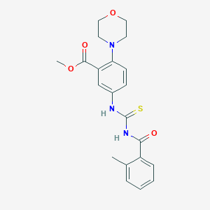 Methyl 5-({[(2-methylbenzoyl)amino]carbothioyl}amino)-2-(4-morpholinyl)benzoate