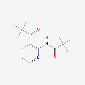 molecular formula C15H22N2O2 B2779585 N-[3-(2,2-二甲基丙酰)吡啶-2-基]-2,2-二甲基丙酰胺 CAS No. 1864014-74-3