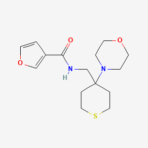 N-[(4-Morpholin-4-ylthian-4-yl)methyl]furan-3-carboxamide