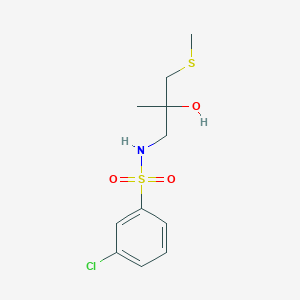 molecular formula C11H16ClNO3S2 B2779606 3-氯-N-(2-羟基-2-甲基-3-(甲硫基)丙基)苯磺酰胺 CAS No. 1396747-04-8
