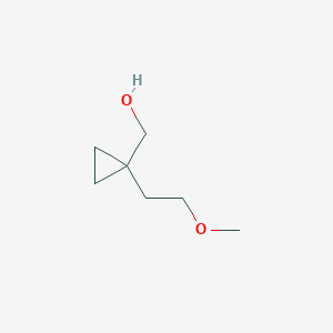 molecular formula C7H14O2 B2779618 (1-(2-Methoxyethyl)cyclopropyl)methanol CAS No. 1481069-27-5