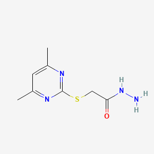 molecular formula C8H12N4OS B2779622 (4,6-Dimethyl-pyrimidin-2-ylsulfanyl)-acetic acid hydrazide CAS No. 60458-71-1