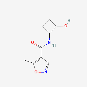 molecular formula C9H12N2O3 B2779639 N-(2-hydroxycyclobutyl)-5-methyl-1,2-oxazole-4-carboxamide CAS No. 2199835-49-7