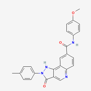 molecular formula C25H20N4O3 B2779669 2-氯-5-[(二乙基氨基)磺酰]-N-(3-甲氧基苄基)苯甲酰胺 CAS No. 1251674-22-2